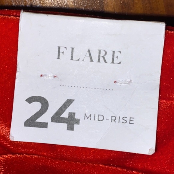 Lane Bryant Red Flare Pants Size 24 - Picture 4 of 4